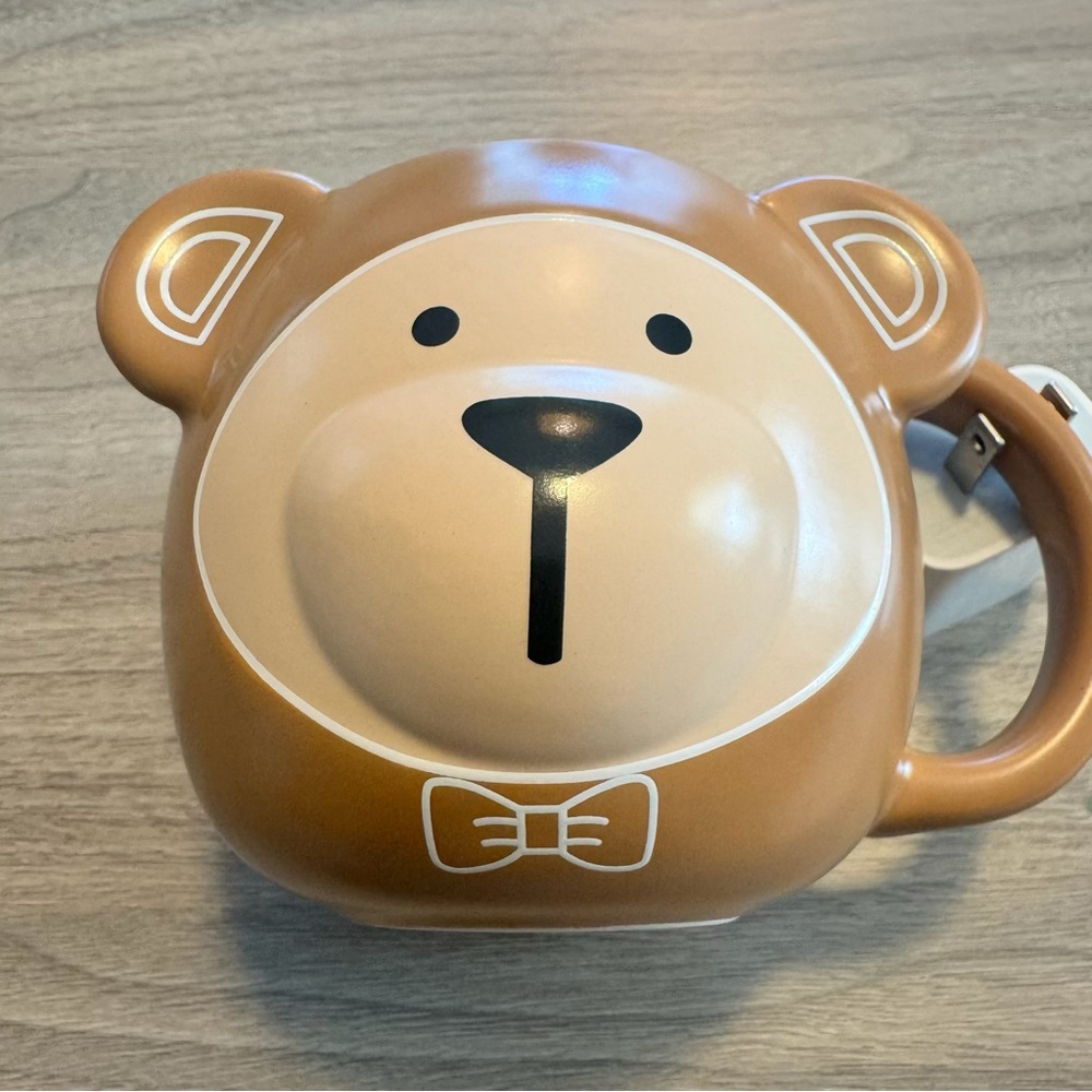 🧸 BRAND NEW Starbucks Bear Mug with Bowtie – Ceramic Coffee Cup